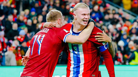 Haaland ghi bàn thứ 14 ở vòng loại, Na Uy rất gần tấm vé World Cup lịch sử