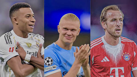 Chân sút số 1 năm 2025: Mbappe, Kane hay Haaland sẽ là số 1?