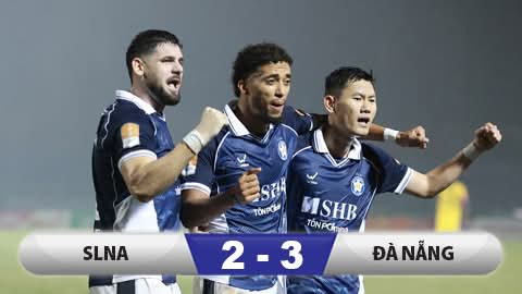 Cầu thủ lĩnh thẻ đỏ như Ronaldo, SLNA dâng vé tứ kết Cúp Quốc gia cho Đà Nẵng